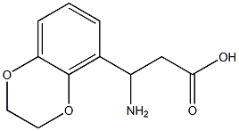 3-AMINO-3-(2,3-DIHYDRO-BENZO[1,4]DIOXIN-5-YL)-PROPIONIC ACID Struktur