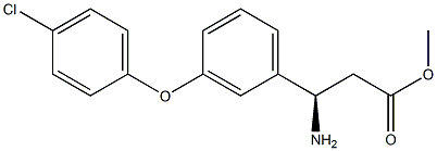 METHYL (3R)-3-AMINO-3-[3-(4-CHLOROPHENOXY)PHENYL]PROPANOATE Struktur