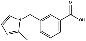 3-(2-METHYL-IMIDAZOL-1-YLMETHYL)-BENZOIC ACID Struktur