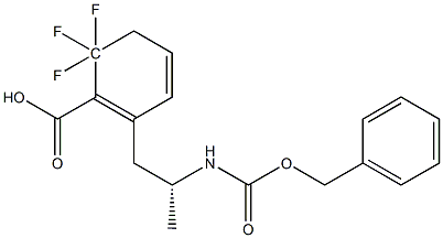 N-[(BENZYLOXY)CARBONYL]-3,3,3-TRIFLUORO-2-PHENYLALANINE Struktur