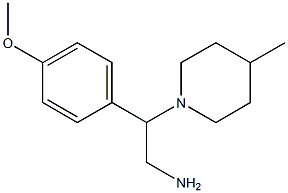 2-(4-METHOXY-PHENYL)-2-(4-METHYL-PIPERIDIN-1-YL)-ETHYLAMINE Struktur