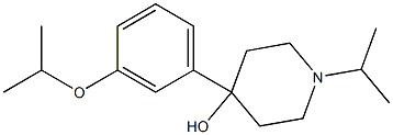 4-HYDROXY-4-(3-ISOPROPOXYPHENYL)-1-ISOPROPYLPIPERIDINE Struktur