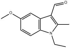 1-ETHYL-5-METHOXY-2-METHYL-1H-INDOLE-3-CARBALDEHYDE Struktur