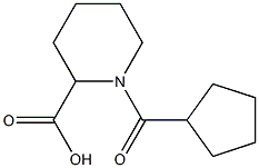 1-(CYCLOPENTYLCARBONYL)PIPERIDINE-2-CARBOXYLIC ACID Struktur