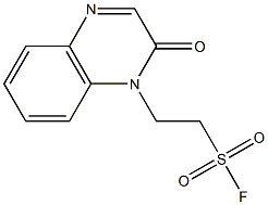 2-(2-OXOQUINOXALIN-1(2H)-YL)ETHANESULFONYL FLUORIDE Struktur