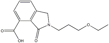 2-(3-ETHOXY-PROPYL)-3-OXO-2,3-DIHYDRO-1H-ISOINDOLE-4-CARBOXYLIC ACID Struktur