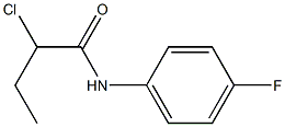 2-CHLORO-N-(4-FLUOROPHENYL)BUTANAMIDE Struktur