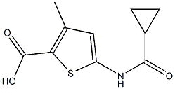 5-[(CYCLOPROPYLCARBONYL)AMINO]-3-METHYLTHIOPHENE-2-CARBOXYLIC ACID Struktur