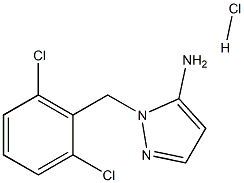 1-(2,6-DICHLOROBENZYL)-1H-PYRAZOL-5-AMINE HYDROCHLORIDE Struktur