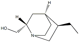 (2S,4S,5R)-2-HYDROXYMETHYL-5-ETHYLQUINUCLIDINE Struktur