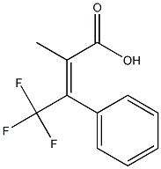 4,4,4-TRIFLUORO-2-METHYL-3-PHENYL-(E)-CROTONIC ACID Struktur