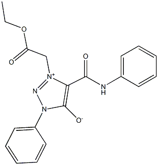 4-(ANILINOCARBONYL)-3-(2-ETHOXY-2-OXOETHYL)-1-PHENYL-1H-1,2,3-TRIAZOL-3-IUM-5-OLATE Struktur