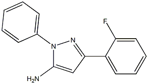 3-(2-FLUOROPHENYL)-1-PHENYL-1H-PYRAZOL-5-AMINE Struktur