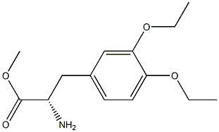 METHYL (2S)-2-AMINO-3-(3,4-DIETHOXYPHENYL)PROPANOATE Struktur