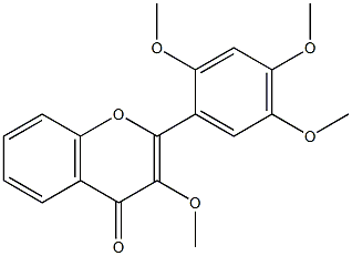 3,2',4',5'-TETRAMETHOXYFLAVONE Struktur