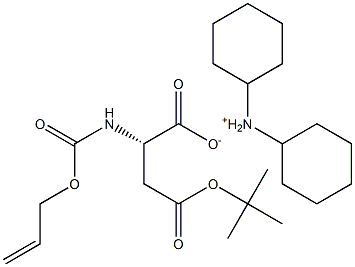 ALOC-ASP(OTBU)-OH DCHA Struktur