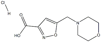 5-(4-MORPHOLINYLMETHYL)-ISOXAZOLE-3-CARBOXYLIC ACID HYDROCHLORIDE Struktur