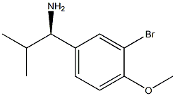 (1R)-1-(3-BROMO-4-METHOXYPHENYL)-2-METHYLPROPYLAMINE Struktur