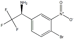 (1S)-1-(4-BROMO-3-NITROPHENYL)-2,2,2-TRIFLUOROETHYLAMINE Struktur