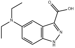 5-(N-DIETHYL)AMINO-(1H)INDAZOLE-3-CARBOXILIC ACID Struktur