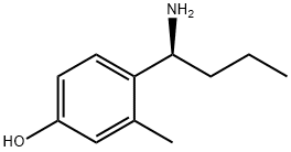 4-((1S)-1-AMINOBUTYL)-3-METHYLPHENOL Struktur