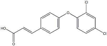 (E)-3-(4-(2,4-DICHLOROPHENOXY)PHENYL)ACRYLIC ACID Struktur