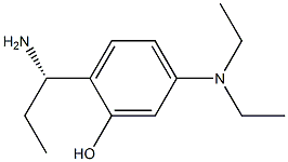 2-((1S)-1-AMINOPROPYL)-5-(DIETHYLAMINO)PHENOL Struktur