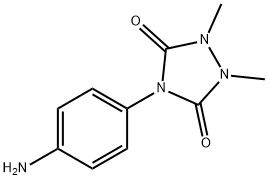 4-(4-AMINOPHENYL)-1,2-DIMETHYL-1,2,4-TRIAZOLIDINE-3,5-DIONE Struktur