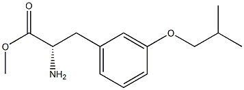 METHYL (2S)-2-AMINO-3-[3-(2-METHYLPROPOXY)PHENYL]PROPANOATE Struktur