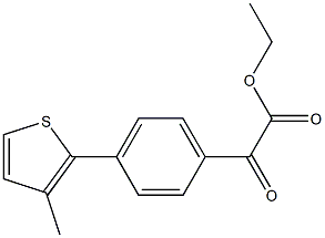 ETHYL 4-(3-METHYL-2-THIENYL)BENZOYLFORMATE Struktur