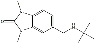 5-((TERT-BUTYLAMINO)METHYL)-1,3-DIMETHYL-1,3-DIHYDRO-2H-BENZIMIDAZOL-2-ONE Struktur