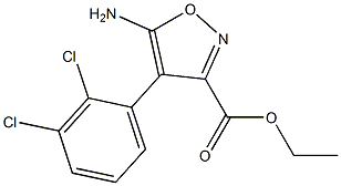 ETHYL 5-AMINO-4-(2,3-DICHLOROPHENYL)ISOXAZOLE-3-CARBOXYLATE Struktur