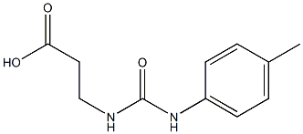 3-(([(4-METHYLPHENYL)AMINO]CARBONYL)AMINO)PROPANOIC ACID Struktur