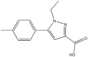 1-ETHYL-5-P-TOLYL-1H-PYRAZOLE-3-CARBOXYLIC ACID Struktur