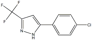 5-(4-CHLOROPHENYL)-3-(TRIFLUOROMETHYL)-1H-PYRAZOLE Struktur