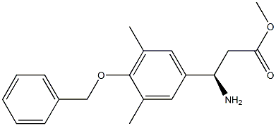 METHYL (3R)-3-AMINO-3-[3,5-DIMETHYL-4-(PHENYLMETHOXY)PHENYL]PROPANOATE Struktur