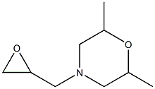 2,6-DIMETHYL-4-(OXIRAN-2-YLMETHYL)MORPHOLINE Struktur