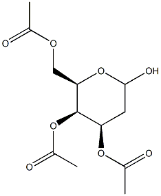 3,4,6-TRI-O-ACETYL-2-DEOXY-D-GALACTOPYRANOSE Struktur