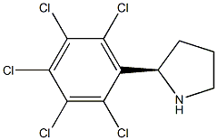 (2R)-2-(2,3,4,5,6-PENTACHLOROPHENYL)PYRROLIDINE Struktur