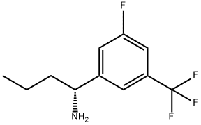 (1R)-1-[5-FLUORO-3-(TRIFLUOROMETHYL)PHENYL]BUTYLAMINE Struktur