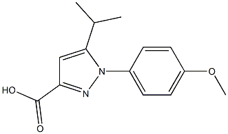 1-(4-METHOXY-PHENYL)-5-ISOPROPYL-1H-PYRAZOLE-3-CARBOXYLIC ACID Struktur