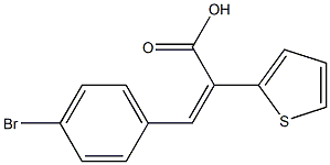 (2E)-3-(4-BROMOPHENYL)-2-THIEN-2-YLACRYLIC ACID Struktur