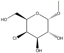 METHYL 4-CHLORO-4-DEOXY-ALPHA-D-GALACTOPYRANOSIDE Struktur