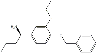 (1R)-1-[3-ETHOXY-4-(PHENYLMETHOXY)PHENYL]BUTYLAMINE Struktur