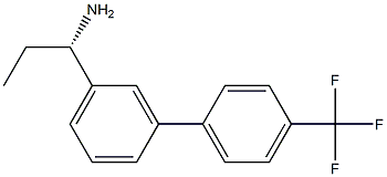 (1S)-1-(3-[4-(TRIFLUOROMETHYL)PHENYL]PHENYL)PROPYLAMINE Struktur