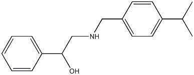 2-((4-ISOPROPYLBENZYL)AMINO)-1-PHENYLETHANOL Struktur