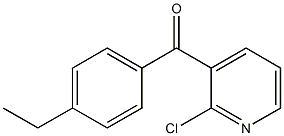 2-CHLORO-3-(4-ETHYLBENZOYL)PYRIDINE Structure