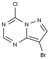 8-BROMO-4-CHLORO-PYRAZOLO[1,5-A][1,3,5]TRIAZINE Struktur