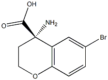 (4S)-4-AMINO-6-BROMOCHROMANE-4-CARBOXYLIC ACID Struktur