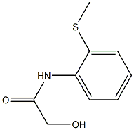 2-HYDROXY-N-[2-(METHYLTHIO)PHENYL]ACETAMIDE Struktur